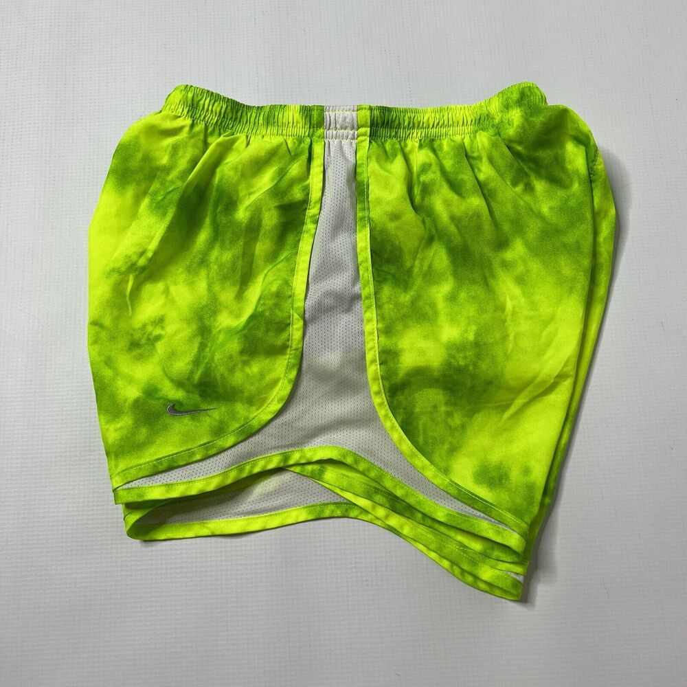 Nike Green Yellow Tempo Dri Fit Athletic Running Shorts Women's Size XS Lined - Picture 9 of 12